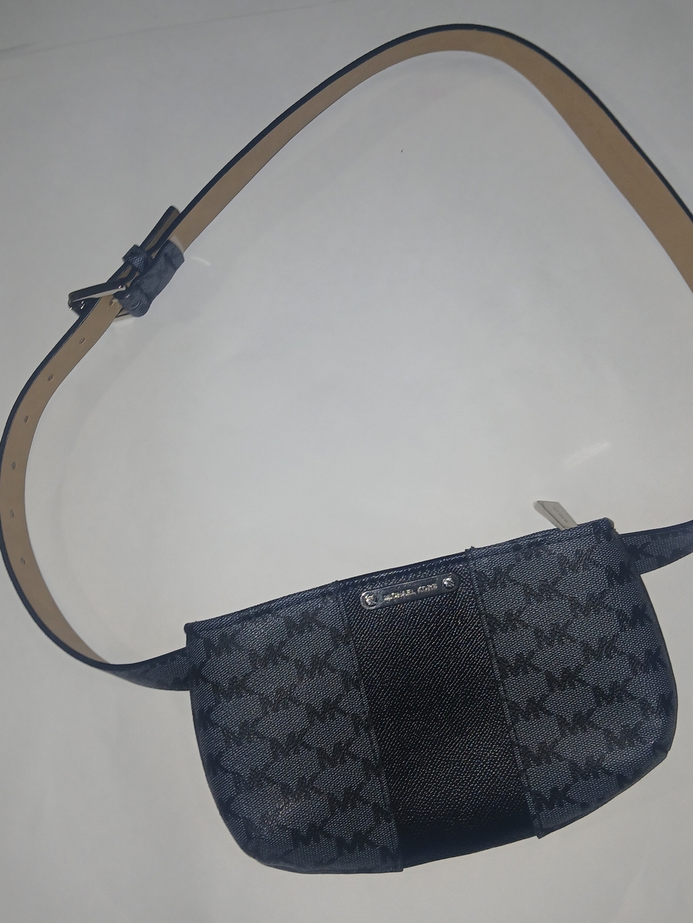 Michael Kors Navy Logo Belt Bag